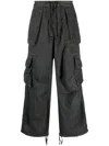 A Paper Kid Trousers With Cargo And Back Pockets In Ghiaccio