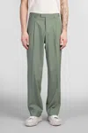A Paper Kid Pants In Green Wool
