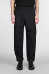 A Paper Kid Man Pants Black Size L Cotton In Black