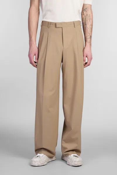A Paper Kid Pants In Beige Wool
