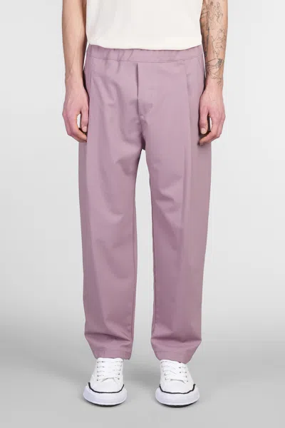 A PAPER KID PANTS IN ROSE-PINK WOOL