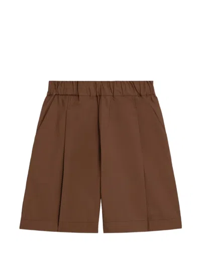 A Paper Kid Patch-pocket Shorts In Brown