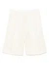 A Paper Kid Pinstriped Shorts In Neutrals