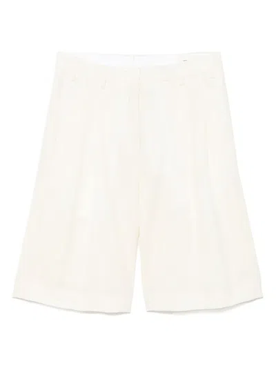 A Paper Kid Pinstriped Shorts In Neutrals