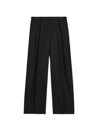 A Paper Kid Pinstriped Trousers In Brown