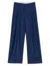A Paper Kid Pantalone Oversize Blu In Blue
