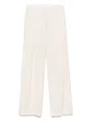 A Paper Kid Pinstriped Trousers In Neutrals