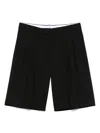 A Paper Kid Pleat-detail Shorts In Black