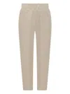 A Paper Kid Pleat-detail Tapered Trousers