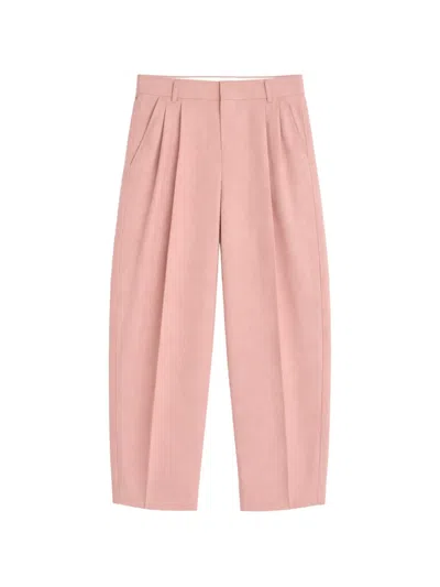 A Paper Kid Plissierte Tapered-hose In Green