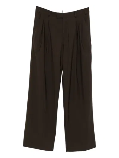 A Paper Kid Pleated Trousers In Brown