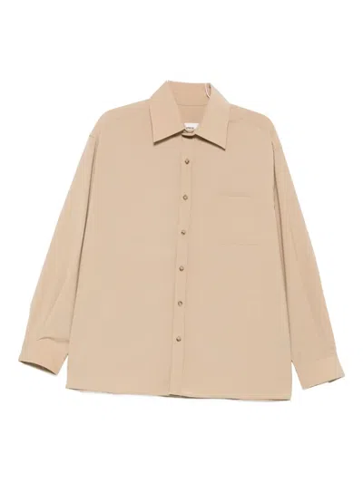 A Paper Kid Pocket Buttoned Shirt In Neutral