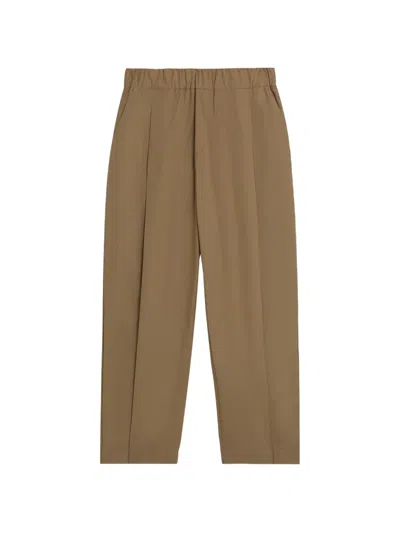 A Paper Kid Poplin Trousers In Brown