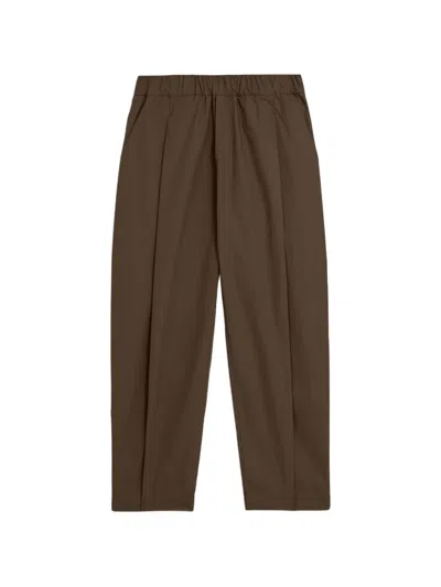A Paper Kid Poplin Trousers In Brown