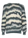 A Paper Kid Rib Printed Sweatshirt In Multicolor