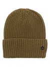 A Paper Kid Ribbed Beanie In 绿色