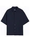 A Paper Kid Short Sleeve Shirt In Blue