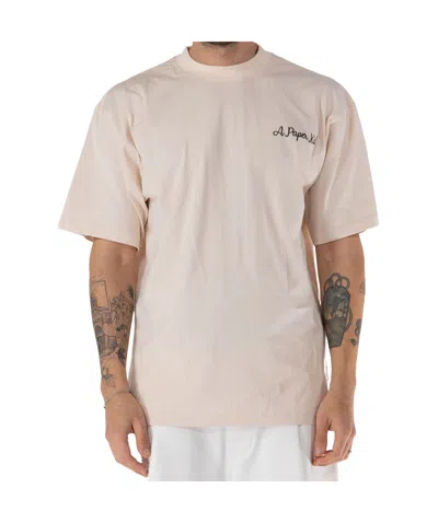 A Paper Kid Short-sleeved T-shirt In Crema