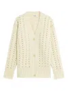 A Paper Kid Studs-embellished Cardigan In Neutral