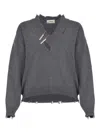 A Paper Kid Sweaters Grey In Gray