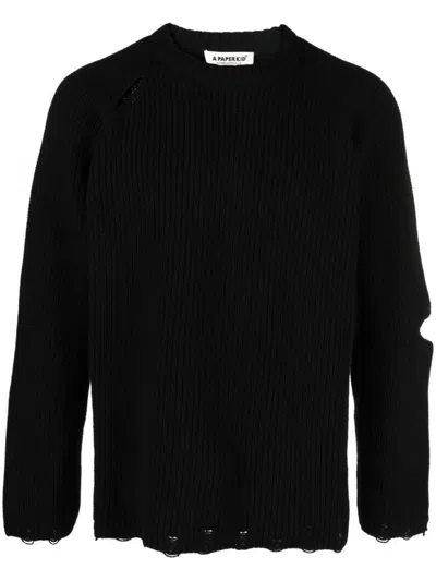 A Paper Kid Sweater Clothing In Black
