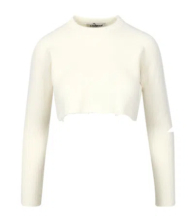 A Paper Kid Sweaters Beige In White