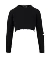 A Paper Kid Woman Sweater Black Size L Viscose, Polyester, Polyamide In Black