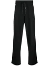 A Paper Kid Straight-leg Cotton Track Pants In Black