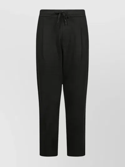 A Paper Kid Sweatpants With Drawstring Waistband And Pockets In Black