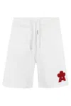 A Paper Kid Logo Laced Shorts In Crema