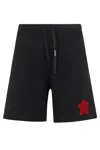 A Paper Kid Logo-print Track Shorts In Nero
