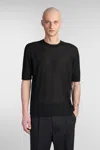 A Paper Kid Short-sleeved T-shirt In Black