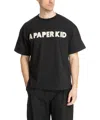 A Paper Kid Logo-print Cotton T-shirt In Black