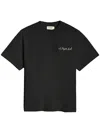 A Paper Kid Crew Neck Graphic Print Short Sleeves In Black