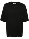 A Paper Kid Knitted T-shirt In Black  