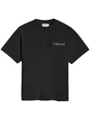 A Paper Kid Crew Neck Graphic Print Short Sleeves In Black