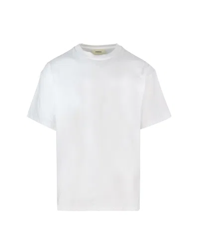 A Paper Kid T-.shirt Con Lettering In Perle Bianca In Black