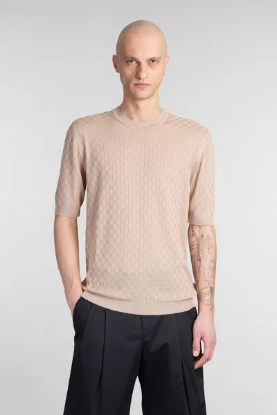 A Paper Kid T-shirt In Beige Viscose