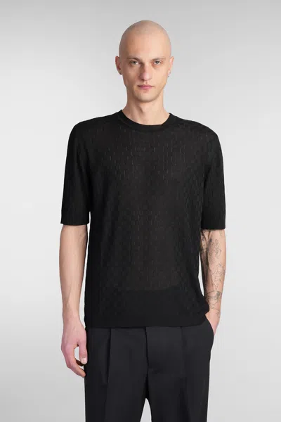 A Paper Kid T-shirt In Black Viscose