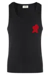A Paper Kid Rounded Necklinetank Top In Nero
