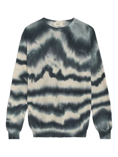 A PAPER KID TIE-DYE LONG-SLEEVE SWEATER