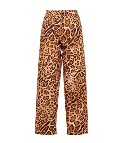 A Paper Kid Trousers In Animal Print