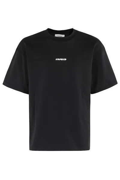 A Paper Kid Tshirt In Nero