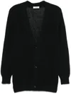 A Paper Kid Jewel Botton Cardigan Clothing In Black