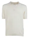 A Paper Kid V-neck T-shirt In White