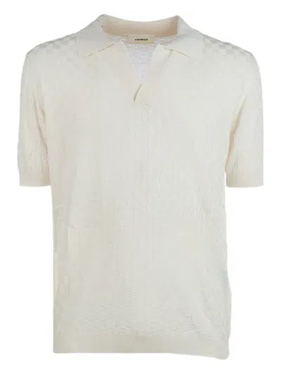 A Paper Kid V-neck T-shirt In White