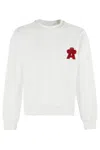 A Paper Kid Long Sleeve Sweatshirt In White