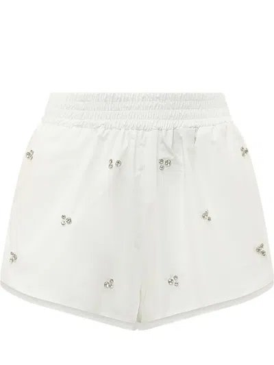 A Paper Kid White Embellished Shorts