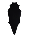 A Paper Kid Woman Bodysuit Black Size M Viscose, Polyester, Polyamide