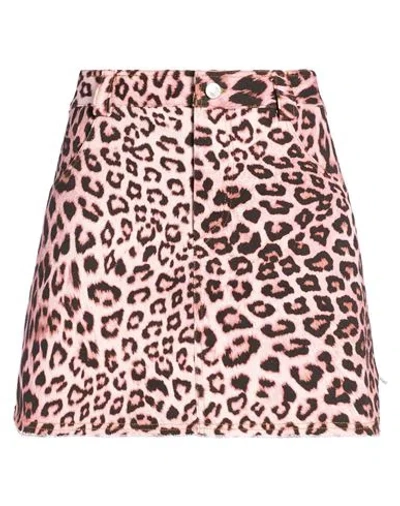 A Paper Kid Woman Denim Skirt Pink Size 28 Cotton